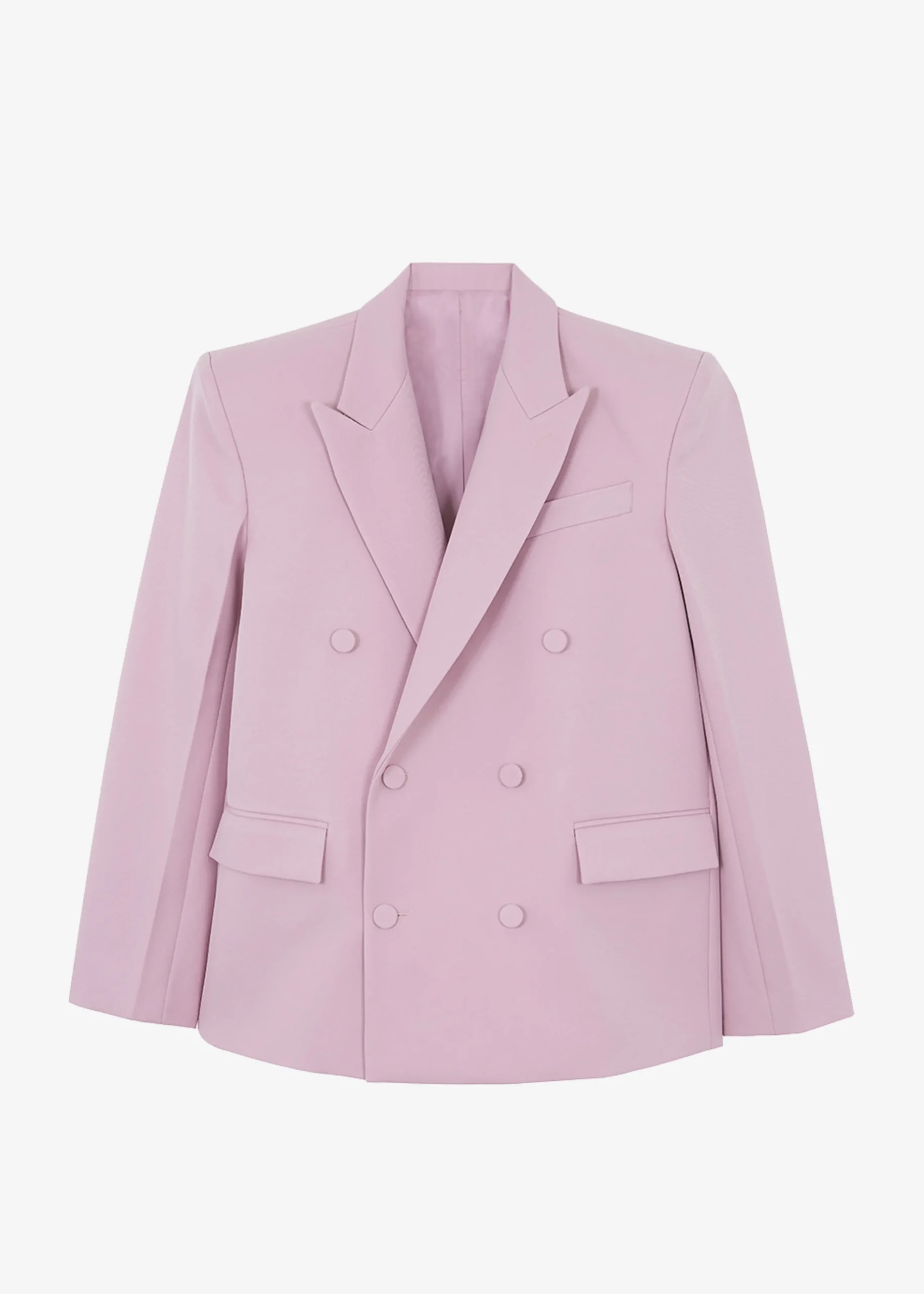 The Frankie Shop Zia Covered Buttons Blazer Pink Clearance